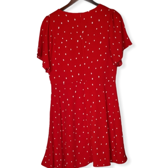 Skies Are Blue NWT sz M Red Polka Dot Dress 🍒 - Picture 2 of 8